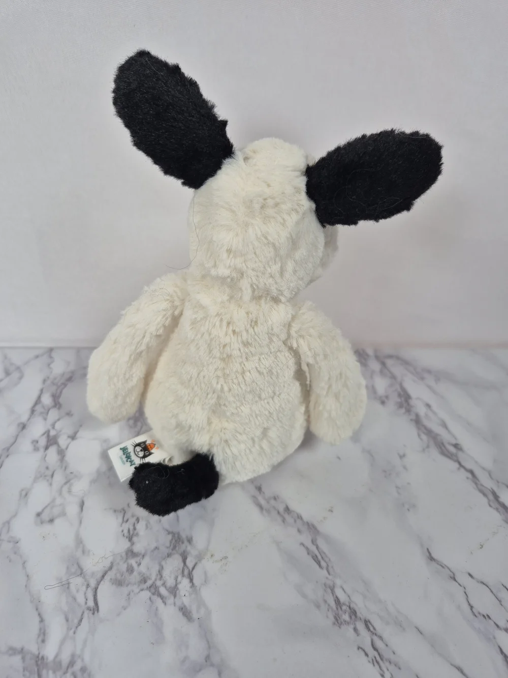 Jellycat Bashful Black & Cream Puppy Small